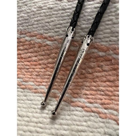 Rose Skeleton Steampunk Skull Cameo Pendant Lariat Bolo Tie Gothic Men’s Women - Picture 5 of 5